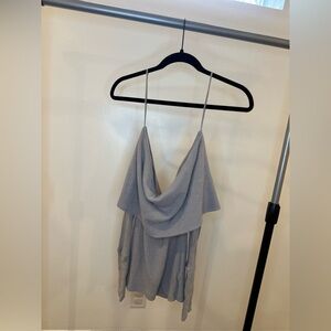 We The Free Light Gray Cowl Neck Dress